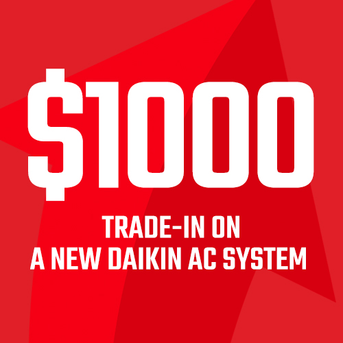 $1000 Instant Savings on a New Daikin FIT System
