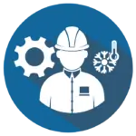 HVAC Maintenance Professional Icon (by AC Designs Inc.)